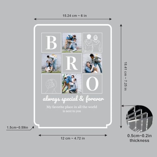 Image of Giftplease Customized LED Night Light Photo Frame Rakhi Gift Set for Brother | Personalized Acrylic Lamp with Premium Rakhi, Roli Chawal & Greeting Card | Perfect Rakshabandhan Hamper for Bhaiya