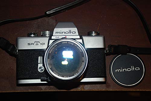 Minolta SRT-101 35mm SLR film camera body only; lens is not included.