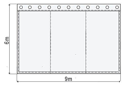 Theatervorhang, Bühnenmolton konfektionierter, schwarz, 9m x 6m