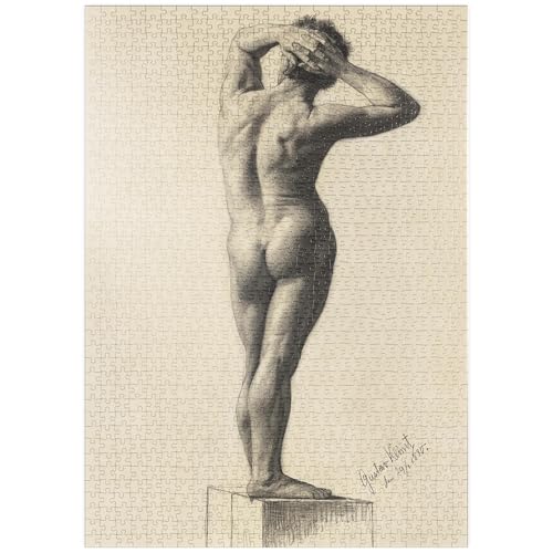 MyPuzzle Nu Masculin (1880) par Gustav Klimt - Premium 1000 Pièces Puzzle - Collection spéciale...
