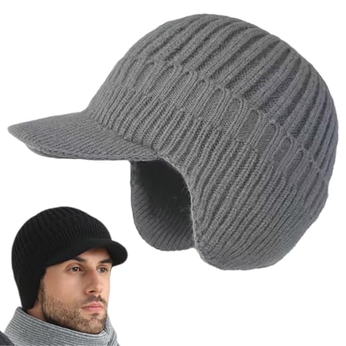 Bonnet d'hiver scandinave chaud avec cache-oreilles pour homme et femme