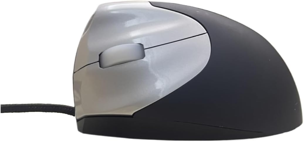 Wired Left Handed Ergonomic Mouse Reduce Wrist Strain Hand Shake Optical Vertical Mouse for Laptop Desktop Windows Mac