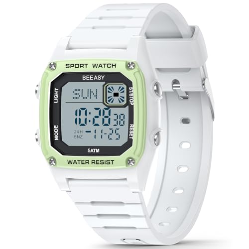 Montre pour enfant Beeasy AW04 verte incassable pour éviter les écrans cassés