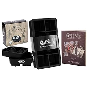 XXL ijsblokjesvorm (set van 2) voor 8 ijsblokjes (5 x 5 cm) in een set met XXL ijsblokjesvorm voor 4 ijsballen (4,5 cm…