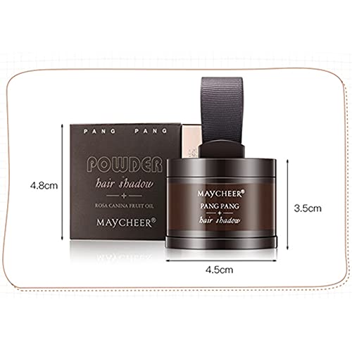 Foto von Haaransatz-Puder, Haarschatten, Haarwurzel-Concealer, Haaransatz-Schatten-Abdeckungs-Puder zum Auffüllen von dünner werdendem Haar, Haarwurzel-Concealer für Make-up, Pulver, Braun
