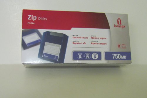 Iomega 750 MB Zip Cartridge PC/MAC (8-Pack) (Discontinued by Manufacturer)