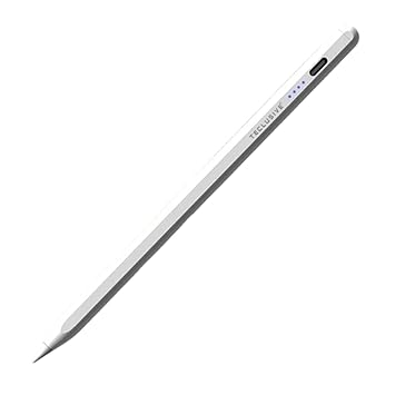 T Teclusive Smart Stylus Pen Compatible with Android Tablet Galaxy Realme One Plus/iPhone 15 14 | Pointed Tip | Remove Tempered Glass for Proper Working | No Palm Rejection