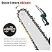Absue 8 Inch Chainsaw Guide Bar and Saw Chain Set 45 Drive Link Electric 1/4''P for Brushless Wood Cutter Spare h.z