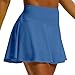 LTMNSZO Women's High Waist Pleated Tennis Skirt Lightweight Athletic Golf Skorts Skirts for Women with Pockets Light Blue XL