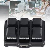 Mechaniczna Klawiatura Makro do Obsługi jedną ręką, Przenośna Mała Wielofunkcyjna Mechaniczna Klawiatura do Gier USB 6 w