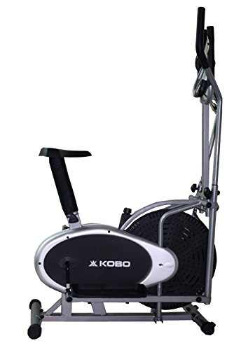 Image of Kobo Exercise Bike /Exercise Cycle Orbitrac Fitness Home Gym Upright Ab Care Orbitrack (Silver:Black)