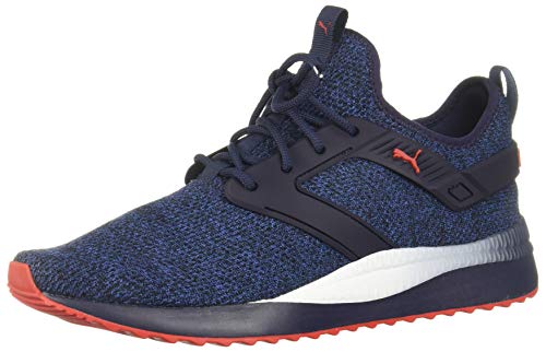 PUMA - Mens Pacer Next Excel Variknit Shoes, Size: 12 D(M) US, Color: Peacoat/Galaxy Blue/High Risk Red