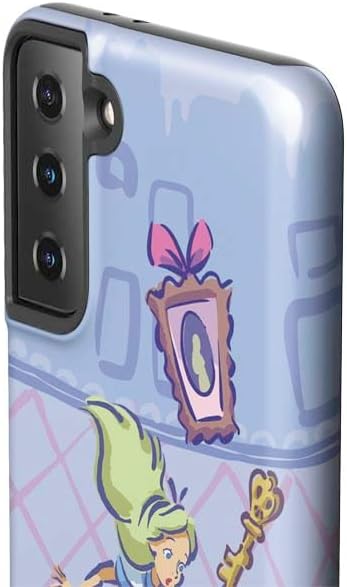 Skinit Pro Phone Case Compatible with Galaxy S21 Plus 5G - Officially Licensed Disney Alice in Wonderland Falling Down The Rabbit Hole Design