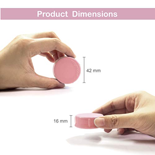 Image of Maymom Solid Lids with Sealing Ring for Standard Sized Bottles; Bottles Lids Compatible with Medela Bottles, Ameda, and Small Sized Nuk, Playtex, Gerber Bottles; 8pc (Pink)