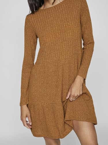 Vila Vielita L/S Short Dress Robe, Rubber, S Femmes – vue 7