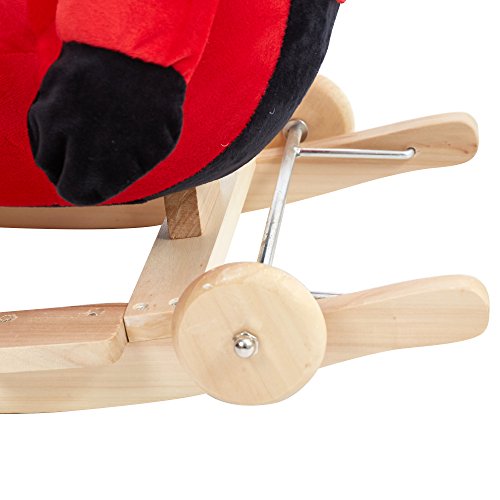 Lucky Tree Rocking Horse Toddlers Plush Riding Rocker 2 In 1 Animal Ride On Toys For 1 2 3 Year Old, Red Ladybug #TOP3