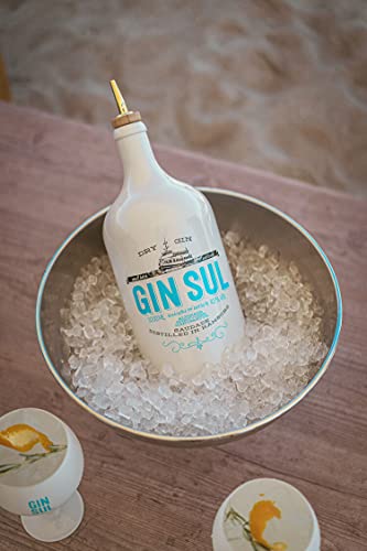 Gin Sul - 1 x 3l Hamburger handcrafted Premium Dry Gin 43% Vol, Doppelmagnum mit Metall Ausgießer als Geschenk, Aromen… – Bild 6