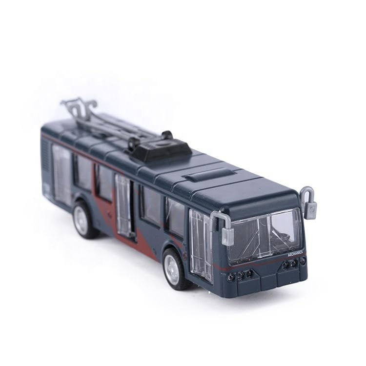 Image of SHAKTISM Metal Alloy Pull Back Tram Toy with Light & Music | Die Cast Metro Train Model for Kids | Strong & Drop Resistant Return Trolley Toy for Boys & Girls (Multicolor) 1Pc
