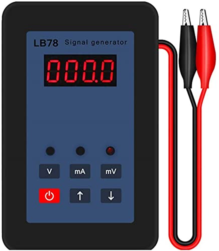 iDili 4-20mA 0-10V Process Calibrator, High Precision Resistance Current Voltage Signal Generator Source, with Rechargeable Battery for Industrial Process Testing (LB78)