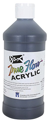 Sax Heavy Body Acrylic Paint for School and Arts and Crafts Use, Mars Black, 1 Pint