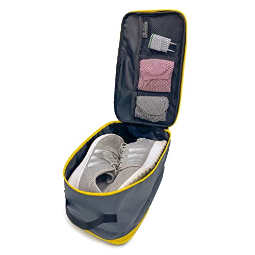 Biaggi Double Deck Compression Packing Cube –2-in-1 Expandable Travel Organizer with Integrated Shoe Cube Compartment – Lightweight Packing for Carry-On or Suitcase4