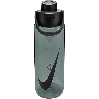 Nike TR Renew Recharge Chug Bottle 24 oz 709 ml Sports Bottle Training Fitness Graphic Anthracite/Black/Black