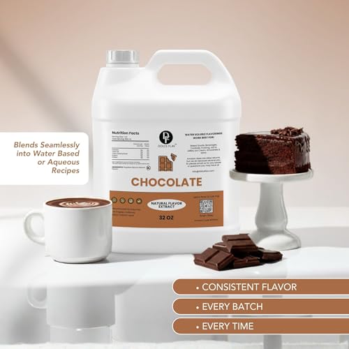 Image of Dolce Flav Natural Chocolate Flavoring Concentrate | Water Soluble | 32 Fl Oz