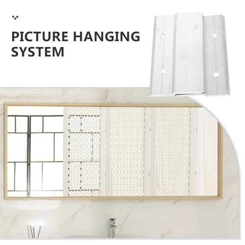 Image of 5pairs French Cleat Mirror Hanging Kit of Heavy Duty Hangers Wall Mount Brackets for Picture Frame