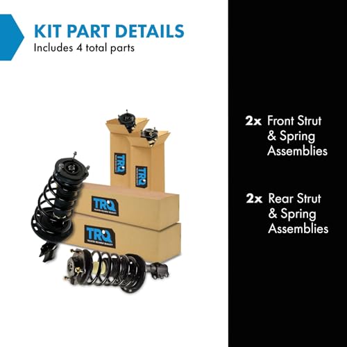 Image of TRQ Front and Rear Strut & Coil Spring Assembly Set Driver & Passenger Sides Compatible with 04-06 Toyota Camry