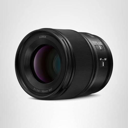 Panasonic LUMIX Full Frame Camera Lens, S 100mm F2.8 Macro - S-E100