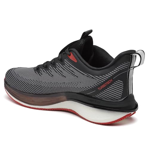 Image of Action | Athleo | TURBO-302 | Men's | Lace-Up | Running | Shoes | Trendy | Lightweight | Comfortable | Durable | Sports | Shoes