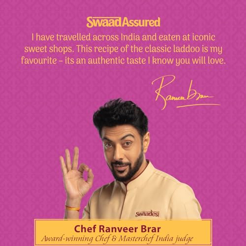Image of Unibic Swaadesi Dryfruit Besan Laddoo I Made with Pure Desi Ghee I Handcrafted Traditional Indian Sweets I Authentic Laddu Taste - 180 g