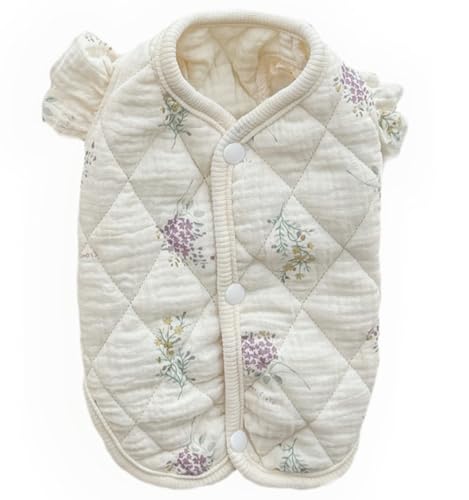 ICOUCHI 犬用パーカー ベスト 春秋冬 犬服 ジャケット 犬猫 洋服 ドッグウェア 暖かい 防寒 コート 可愛い 散歩 お出かけ 小型犬 中型犬 子犬 チワワ服 (L,背中開き・B)