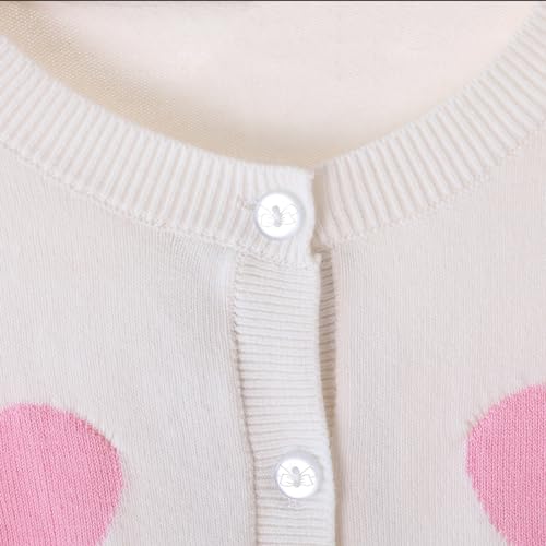Image of 2-7T Toddler Little Girls Cardigan Sweaters School Uniforms Button Long Sleeve Knit Tops Fall Winter Clothes