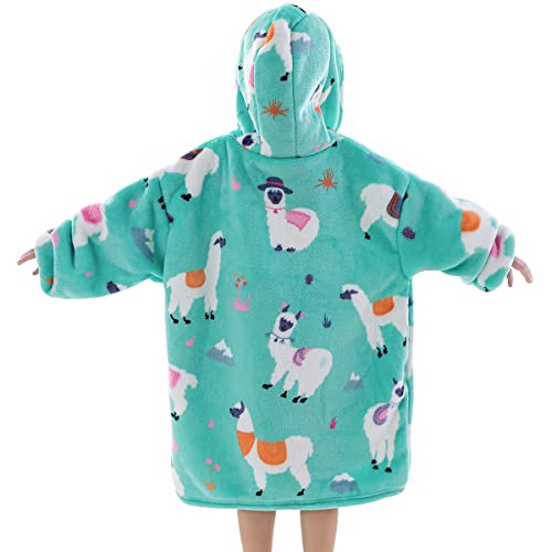 Wearable Blanket Hoodie for Toddlers, Infant 2-6YR Sherpa Blanket Sweatshirt with Pocket, Super Warm Wearable Hoodie Fits 2-6 Years Little Kids Girls Boys - Image 2