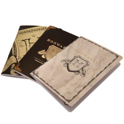 Harry Potter - Cahier (Taille unique) (Noir/Blanc/Jaune)