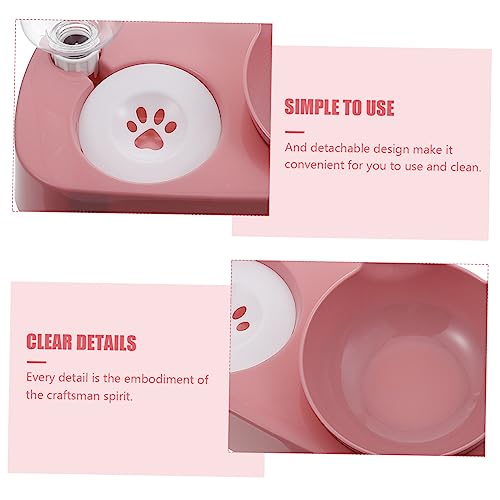FRCOLOR 1 Conjunto tigela de alimentação para animais de estimação bebedouro automático para cães di
