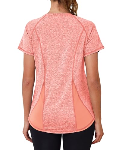 Terecey Sport Tshirt Damen, Sportshirt Kurzarmshirt WorkoutTops...