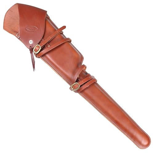 Outfitters Supply Leather Scabbard for Scoped Rifle Right Hand Bolt Action Rifle