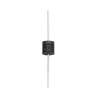 Electronic Spices 6A05G 50V, R-6 Glass Passivated General Purpose Rectifiers Pack of 5pcs