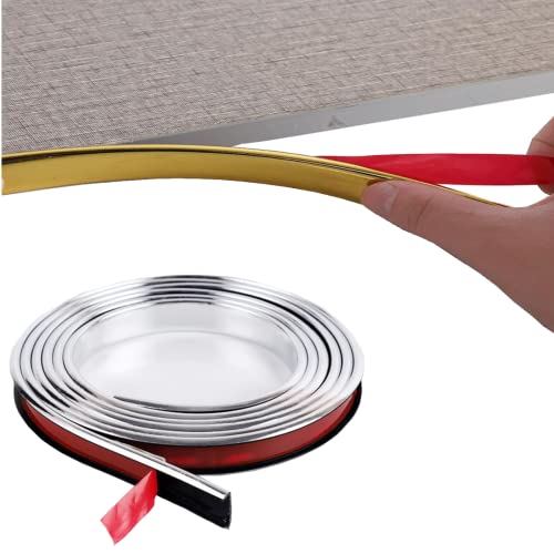 Cinta autoadhesiva para bordes de muebles de madera contrachapada y protector plata