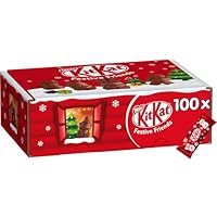 KITKAT Nestlé KITKAT Festive Friends Christmas Variety Pack, Mini-Weihnachtsfiguren aus Milchschokolade, 100 einzeln verpackte Figuren, 1er Pack ( 1x 820g)