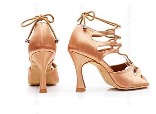 TDA Women's Sexy Lace-up Peep Toe4