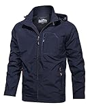 SEAUR - Softshell Jackets Men Outdoor Waterproof Jackets Lightweight Hiking Climbing Jacket Casual W