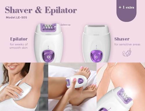 Image of NOVUSOL Rechargeable Body Epilator and Shaver for Women Facial Hair Remover Machine Mini Portable Electric Body Shaver Bikini Trimmer - 90 min Runtime