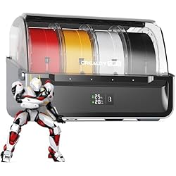 Creality CFS Multi Color Auto Filament System Anti-Moisture Filament Storage Auto-Switch & Run-Out Alerts 4-Channel Parallel Printing 16 Colors 3D Printing for K2 Plus, Hi 3D Printer