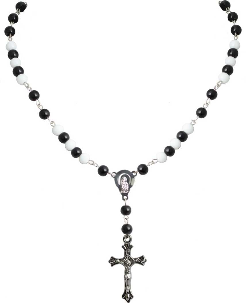 CResha Catholic Religious Silver Plated Crucifix Jesus Piece Christian Rosary Necklace Jewelry Crystal Prayer Beads for Men | Women | Boys Girls (B07KN6DB7M) Amazon Price History, Amazon Price Tracker