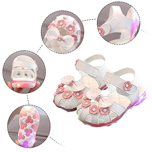 Baby Toddler Infant Girls PU Leather Soft Open Toe Summer Sandals Flower Flat Shoes Bowknot Sandals4