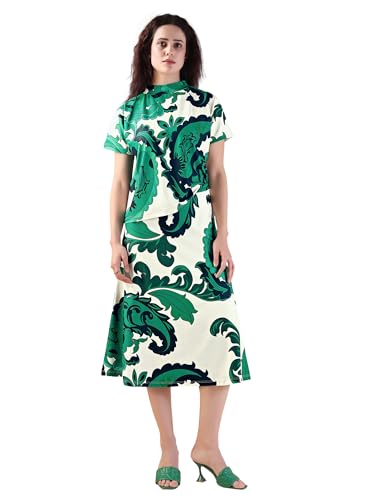 Image of PURVAJA Women's Regular Midi Printed Co-Ords