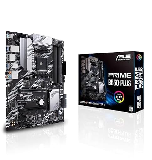 ASUS PRIME B550-PLUS - Placa base ATX AMD AM4 con disipación VRM MOS, PCIe 4.0, doble M.2, 1 GB LAN, HDMI/DP, SATA 6 Gbps, USB 3.2 Gen 2 Type-A y Type-C, cabezal Thunderbolt y conectores Aura Sync RGB | Ya disponible en tu tienda friki favorita! En mundofriki.es! ASUS PRIME B550-PLUS - Placa base ATX AMD AM4 con disipación VRM MOS, PCIe 4.0, doble M.2, 1 GB LAN, HDMI/DP, SATA 6 Gbps, USB 3.2 Gen 2 Type-A y Type-C, cabezal Thunderbolt y conectores Aura Sync RGB | Ya disponible en tu tienda friki favorita! En mundofriki.es!